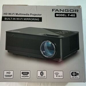 FANGOR HD Wi‑Fi Multimedia Projector — Black